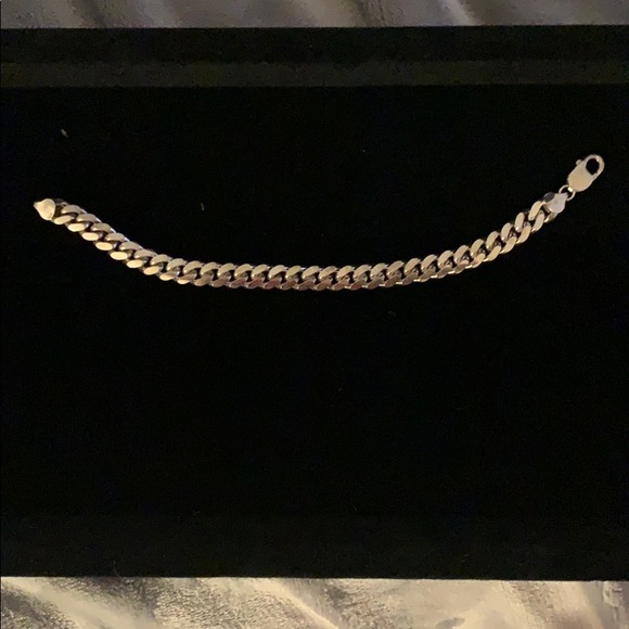Sterling Silver Cuban Link Bracelet - Picture 1 of 1